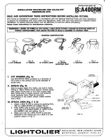 Предварительный просмотр 1 страницы Lightolier Calculite Remodeler Kits Installation