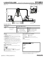 Lightolier Calculite S7132BU Specification предпросмотр