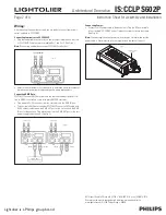 Предварительный просмотр 2 страницы Lightolier CCLPS602P Assembly And Installation Instructions