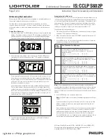 Предварительный просмотр 3 страницы Lightolier CCLPS602P Assembly And Installation Instructions