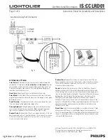 Предварительный просмотр 3 страницы Lightolier CCLRD01 Assembly And Installation