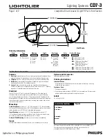 Предварительный просмотр 1 страницы Lightolier CD7-3 Specification Sheet