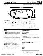 Lightolier CD7-4 Specification Sheet предпросмотр