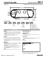 Preview for 1 page of Lightolier CD7-5 Specification Sheet