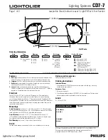Lightolier CD7-7 Specification Sheet preview