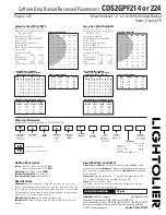 Preview for 2 page of Lightolier CDS2GPF214 Specification