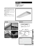 Предварительный просмотр 1 страницы Lightolier CELEBRITY CBS 232 Specification