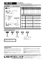 Предварительный просмотр 2 страницы Lightolier CELEBRITY CBS 232 Specification