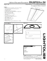 Lightolier CFA2GPF228 Specification предпросмотр