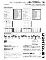 Preview for 2 page of Lightolier CFA2GPF228 Specification