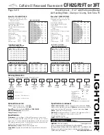 Предварительный просмотр 2 страницы Lightolier CFH2GPF2FT Specification