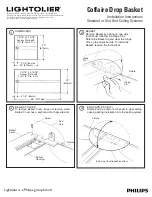 Lightolier Coffaire Drop Basket Installation Instructions предпросмотр