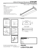 Предварительный просмотр 1 страницы Lightolier Coffaire II CFH1GPF Specification