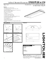 Lightolier Coffaire II CFH2GPF228 Specification предпросмотр