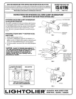 Lightolier COIL CORD CLAMP-ON MONOPOINT Instructions preview