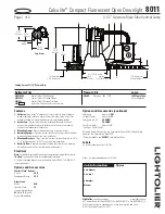 Предварительный просмотр 1 страницы Lightolier Compact 8011 Specification