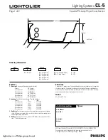 Предварительный просмотр 1 страницы Lightolier Covelite CL-5 Specification Sheet