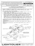 Lightolier COVERS ALL MINI-BRACELET FIXTURE SERIES Instructions For Installation preview