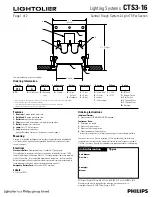 Предварительный просмотр 1 страницы Lightolier CTS3-16 Specification