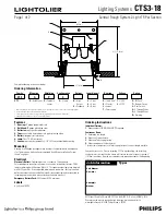 Lightolier CTS3-18 Specification preview