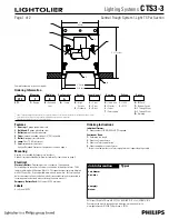 Preview for 1 page of Lightolier CTS3-3 Specification