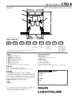 Lightolier CTS3-8 Specification предпросмотр