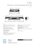 Предварительный просмотр 2 страницы Lightolier CWL Specification