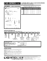 Предварительный просмотр 2 страницы Lightolier CXS Series 2x2 Specification