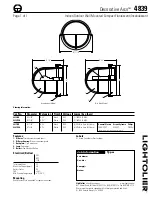 Предварительный просмотр 1 страницы Lightolier Decorative Arco 4839 Manual