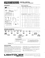 Предварительный просмотр 2 страницы Lightolier Deepcel Surface DPB2S16DS2U4 Specification Sheet