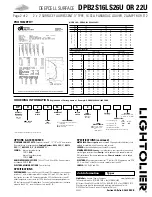 Предварительный просмотр 2 страницы Lightolier Deepcell Surface DPB2S16LS22U Specification