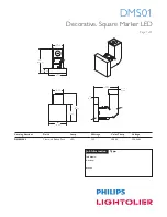 Lightolier DMS01 Specification предпросмотр