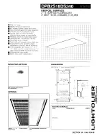 Lightolier DPB2S18DS340 Specification Sheet preview