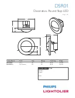 Предварительный просмотр 1 страницы Lightolier DSR01 Specification