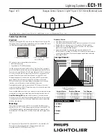 Lightolier EC1-11 Specification предпросмотр