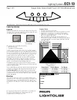 Lightolier EC1-13 Specification предпросмотр