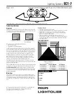 Lightolier EC1-7 Specification preview