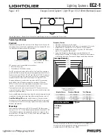 Preview for 1 page of Lightolier EC2-1 Datasheet