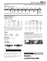 Предварительный просмотр 2 страницы Lightolier EG1-2 Specification