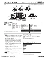 Предварительный просмотр 1 страницы Lightolier Evolution Glasslite C4MRGA Specifications