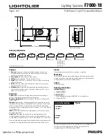 Lightolier F7000-18 Specification Sheet preview