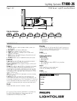 Предварительный просмотр 1 страницы Lightolier F7000-26 Specification