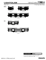 Preview for 2 page of Lightolier F7000-6Lighting Systems F7000-6 Specification Sheet