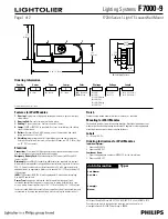 Lightolier F7000-9 Specification Sheet preview