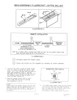 Preview for 2 page of Lightolier FBP30 Operating Instructions Manual