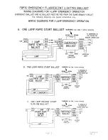 Preview for 5 page of Lightolier FBP30 Operating Instructions Manual