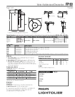 Preview for 1 page of Lightolier FP03 Specification