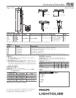 Предварительный просмотр 1 страницы Lightolier FS02 Specification