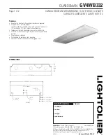 Предварительный просмотр 1 страницы Lightolier GUARDSMAN GV4WB332 Specification