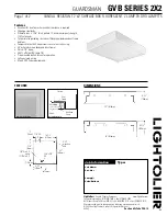 Lightolier Guardsman GVB Series 2X2 Specification предпросмотр